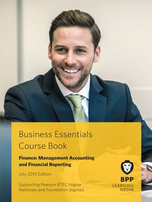 cover image of Finance: Management Accounting and Financial Reporting Course Book 2015
